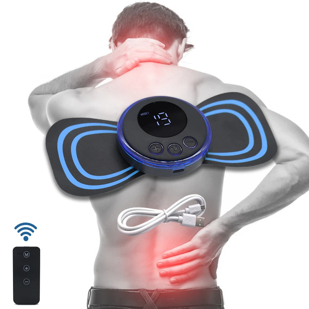 Rechargeable Back Neck Massager Adjustable Intensity Spine Massager Pain  Relief
