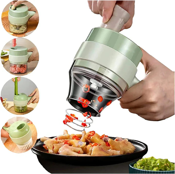 4 in 1 Handheld Electric Vegetable Cutter – Tradelle